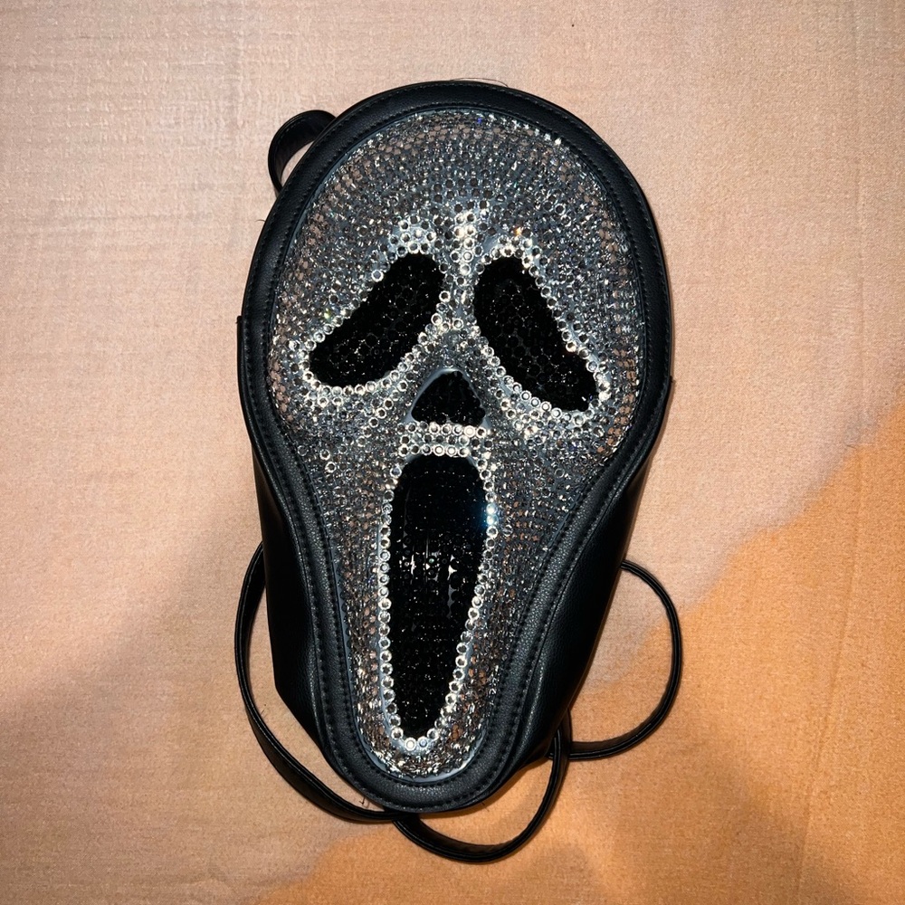 Sequin Ghost Face Crossbody Bag - image 1